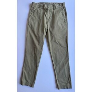 SAVE KHAKI UNITED SKU Chino Pant Mens 31 (30x29) Tan Made in USA Classic Cotton